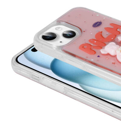 Apple iPhone 14 Case Relief Figured Shiny Zore Minimini Silicone Cover - 4