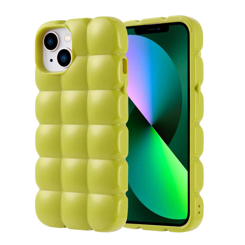 Apple iPhone 14 Case Shiny Flexible Silicone Zore Dom Dom Cover - 4