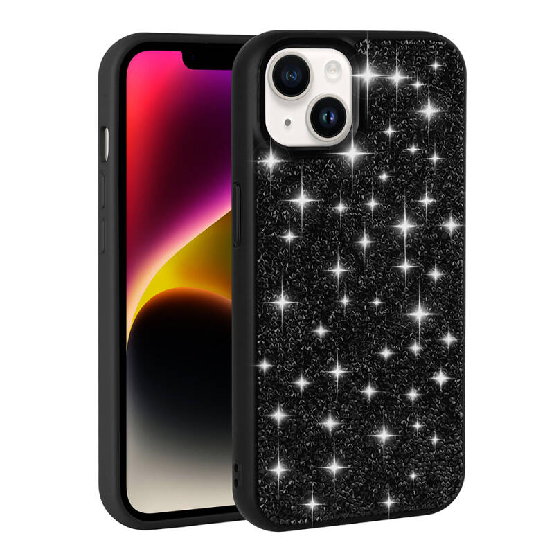 Apple iPhone 14 Case Shiny Stone Design Zore Diamond Cover - 2