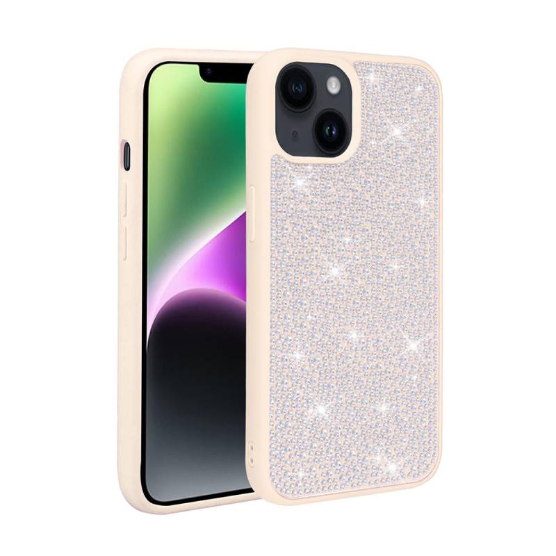 Apple iPhone 14 Case Shiny Stone Design Zore Stone Cover - 4