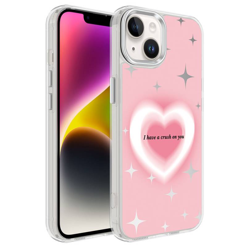 Apple iPhone 14 Case With Airbag Shiny Design Zore Mimbo Cover - 3