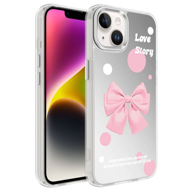 Apple iPhone 14 Case With Airbag Shiny Design Zore Mimbo Cover - 6