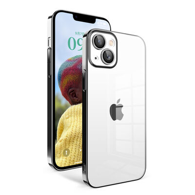 Apple iPhone 14 Case With Camera Protection Color Framed Zore Garaj Cover - 3