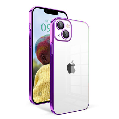 Apple iPhone 14 Case With Camera Protection Color Framed Zore Garaj Cover - 6