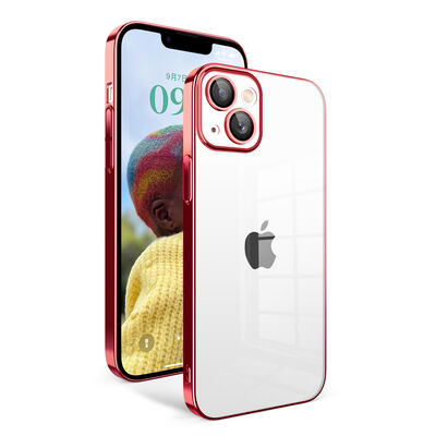 Apple iPhone 14 Case With Camera Protection Color Framed Zore Garaj Cover - 7