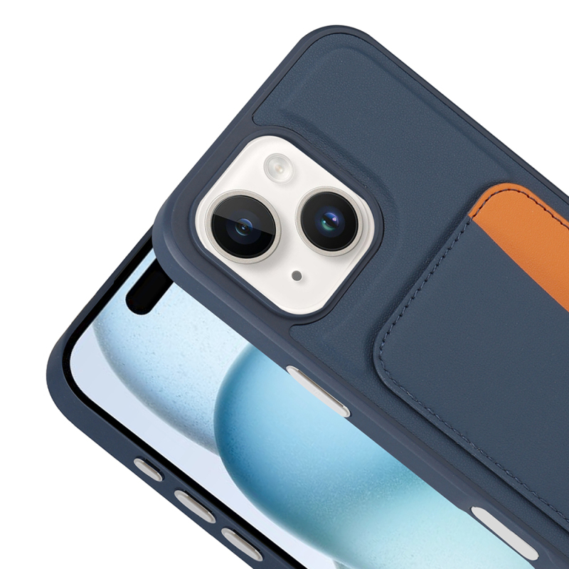 Apple iPhone 14 Case with Card Holder Zore X-Card Silicone Cover - 13