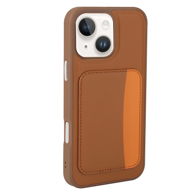 Apple iPhone 14 Case with Card Holder Zore X-Card Silicone Cover - 10