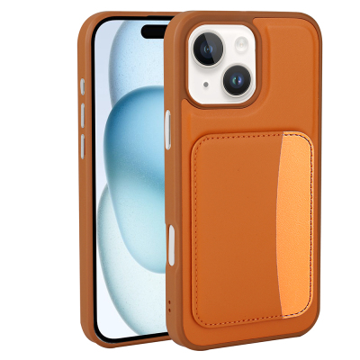 Apple iPhone 14 Case with Card Holder Zore X-Card Silicone Cover - 1