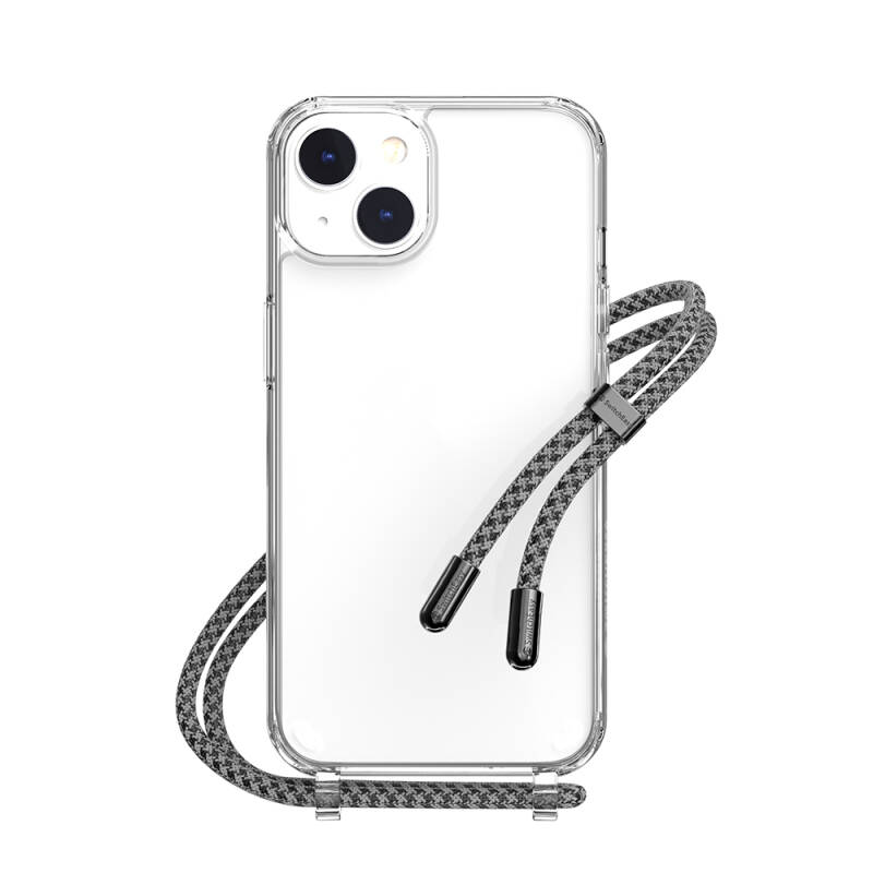 Apple iPhone 14 Case with Neck Strap, Anti-Shock, Transparent, Licensed Switcheasy Play Cover - 3