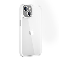 Apple iPhone 14 Case Wiwu GCC-105 Lens Protection Colored Edge Back Transparent Multicolor Cover - 14