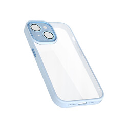 Apple iPhone 14 Case Wiwu VCC-104 Lens Protection Colored Edge Back Transparent Vivid Clear Cover - 10