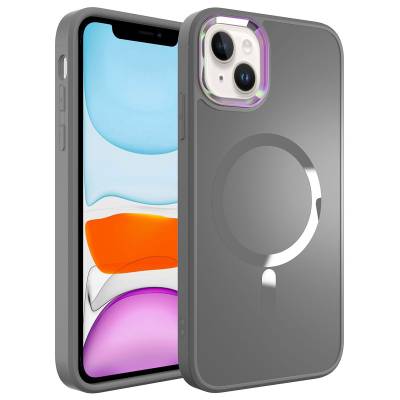 Apple iPhone 14 Case Zore Stil Cover with Magsafe Wireless Charging - 7