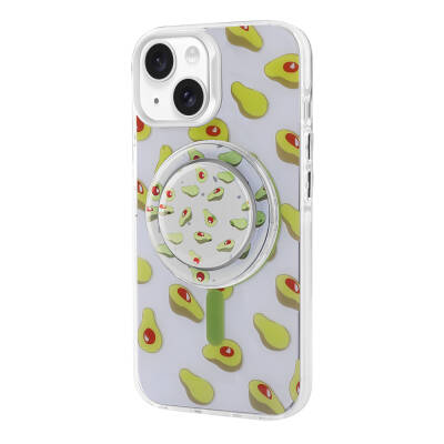 Apple iPhone 14 Case Zore Tiktok Cover with Magsafe Charging Feature and Plug-in Pop Socket - 14