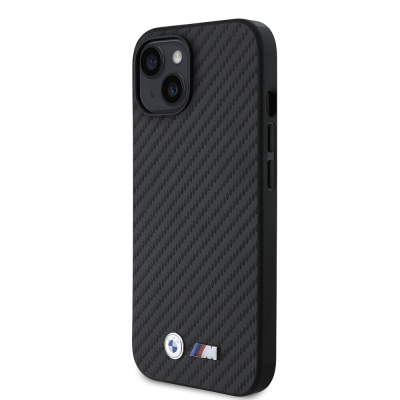 Apple iPhone 14 Kılıf BMW Orjinal Lisanslı Karbon Fiber Tasarımlı ve Metal Logolu PU Deri Kapak - 3
