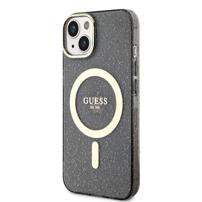 Apple iPhone 14 Kılıf GUESS Magsafe Şarj Özellikli Glitter Kapak - 2