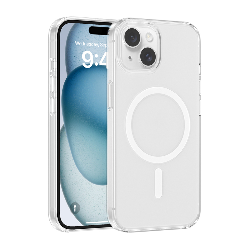 Apple iPhone 14 Kılıf IC Çipli Zore Wireless Şarj Özellikli Şeffaf Orjin Kapak - 1