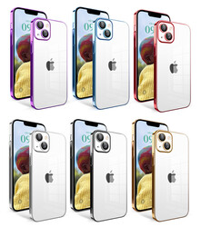 Apple iPhone 14 Kılıf Kamera Korumalı Renkli Çerçeveli Zore Garaj Kapak - 2