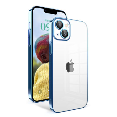 Apple iPhone 14 Kılıf Kamera Korumalı Renkli Çerçeveli Zore Garaj Kapak - 4