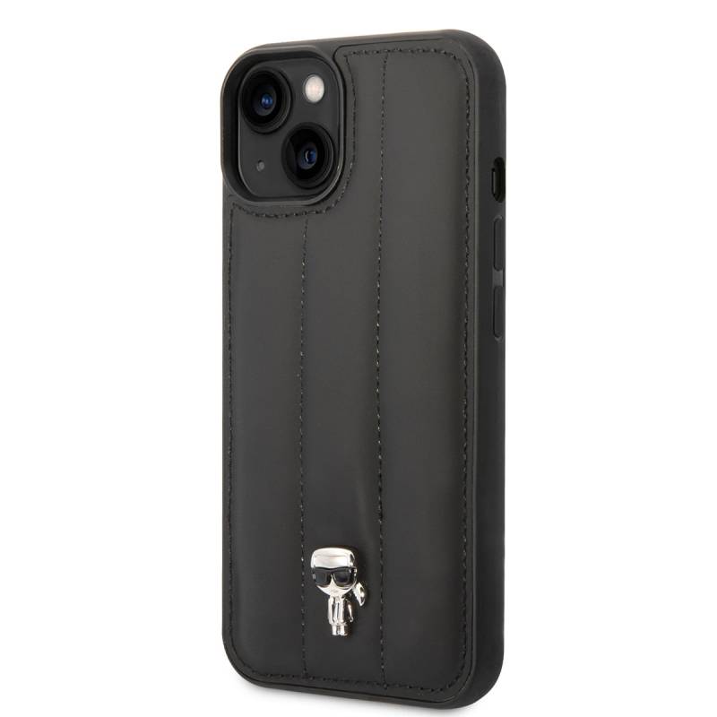 Apple iPhone 14 Kılıf Karl Lagerfeld Nylon Puffy Airbag Karl Dizayn Kapak - 2