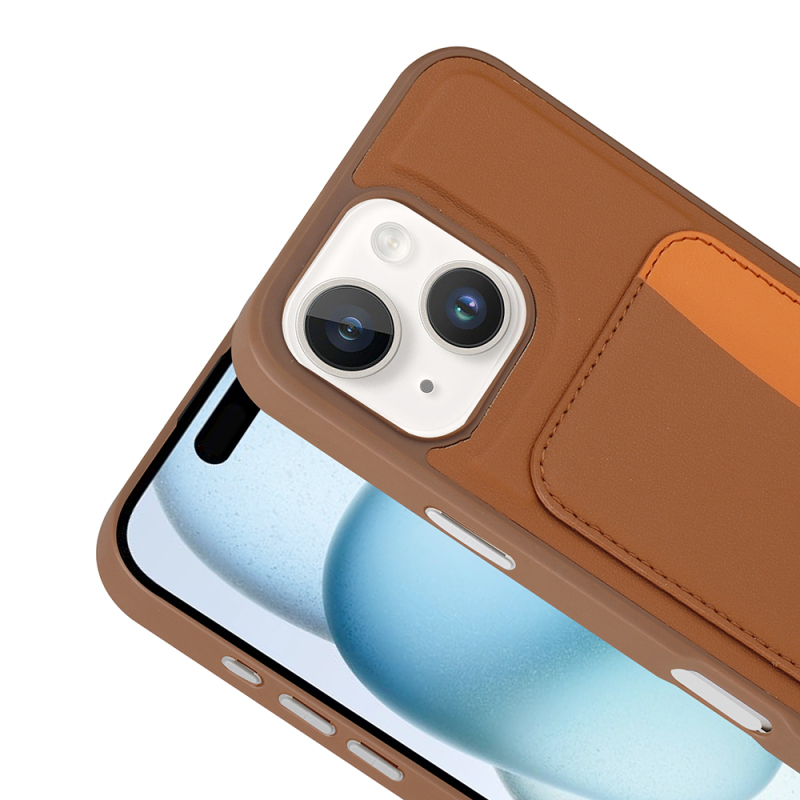 Apple iPhone 14 Kılıf Kartlıklı Zore X-Kart Silikon Kapak - 14