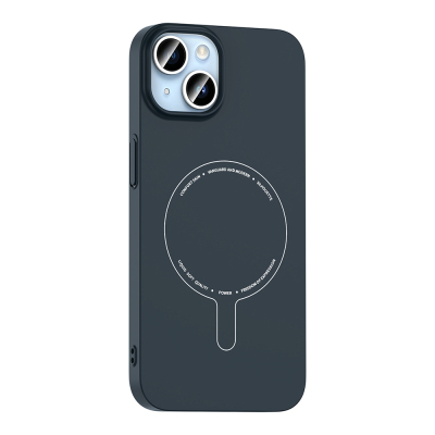 Apple iPhone 14 Kılıf M-Safe Şarj Özellikli Kamera Korumalı Zore Elio Sert PC Kapak - 12