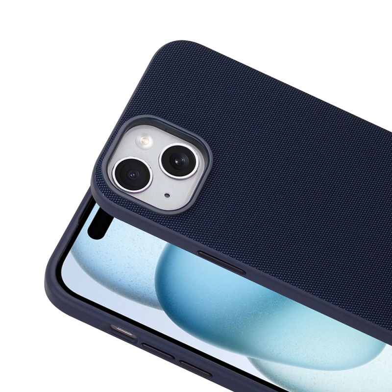 Apple iPhone 14 Kılıf M-Safe Şarj Özellikli Kumaş Tasarımlı Zore Miami Sert PC Kapak - 15