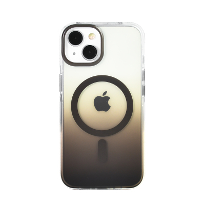 Apple iPhone 14 Kılıf M-safe Şarj Özellikli Transparan Renk Geçişli Zore Toros Kapak - 7