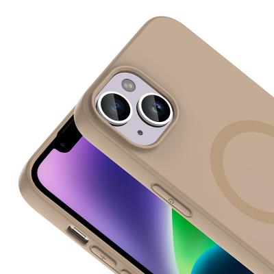 Apple iPhone 14 Kılıf M-Safe Şarj Özellikli Zore Aris Silikon Kapak - 5