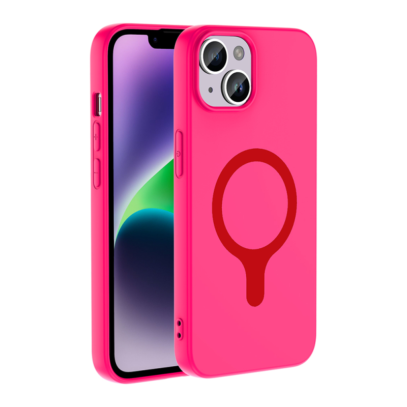 Apple iPhone 14 Kılıf M-Safe Şarj Özellikli Zore Aris Silikon Kapak - 10