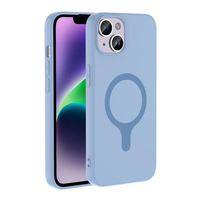 Apple iPhone 14 Kılıf M-Safe Şarj Özellikli Zore Aris Silikon Kapak - 13