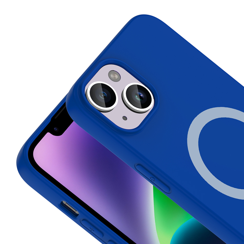 Apple iPhone 14 Kılıf M-Safe Şarj Özellikli Zore Aris Silikon Kapak - 29