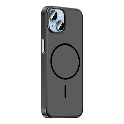 Apple iPhone 14 Kılıf M-Safe Şarj Özellikli Zore Lora PC Kapak - 8