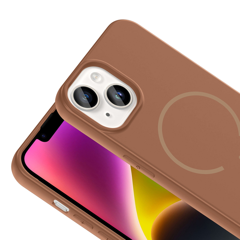 Apple iPhone 14 Kılıf M-safe Şarj Özellikli Zore Meta Kapak - 17