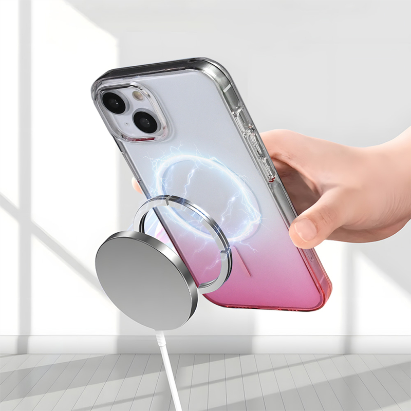 Apple iPhone 14 Kılıf M-Safe Şarj Özellikli Zore Septik Silikon Kapak - 15