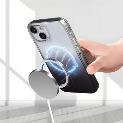 Apple iPhone 14 Kılıf M-Safe Şarj Özellikli Zore Septik Silikon Kapak - 21