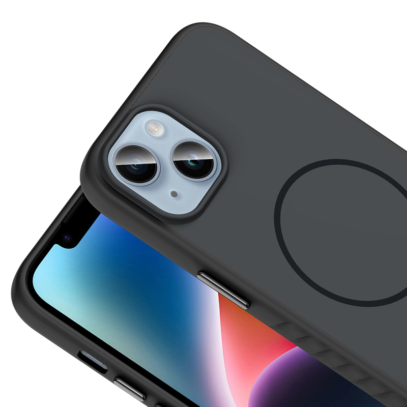 Apple iPhone 14 Kılıf M-safe Şarj Özellikli Zore Tea Kapak - 16