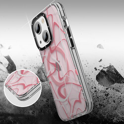 Apple iPhone 14 Kılıf Magsafe Şarj Özellikli Youngkit Water-Ink Serisi Kapak - 6