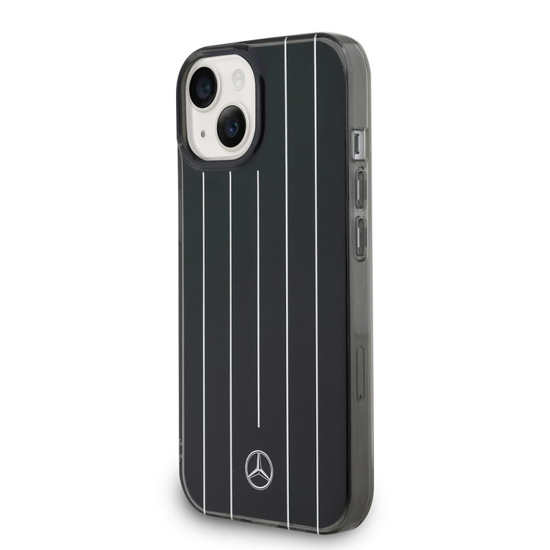 Apple iPhone 14 Kılıf Mercedes Benz Orjinal Lisanslı New Urban 3 Sert PC Paralel Çizgi Desenli Kapak - 4