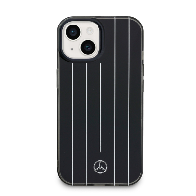 Apple iPhone 14 Kılıf Mercedes Benz Orjinal Lisanslı New Urban 3 Sert PC Paralel Çizgi Desenli Kapak - 5