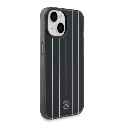 Apple iPhone 14 Kılıf Mercedes Benz Orjinal Lisanslı New Urban 3 Sert PC Paralel Çizgi Desenli Kapak - 6