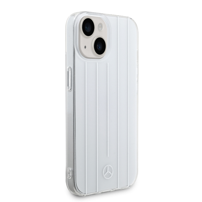 Apple iPhone 14 Kılıf Mercedes Benz Orjinal Lisanslı New Urban 3 Sert PC Paralel Çizgi Desenli Kapak - 11