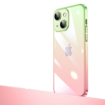 Apple iPhone 14 Kılıf Parlak Renk Geçişli Kamera Korumalı Zore Senkron Kapak - 5
