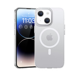 Apple iPhone 14 Kılıf Wireless Şarj Destekli Benks Magnetik Haze Kapak - 11