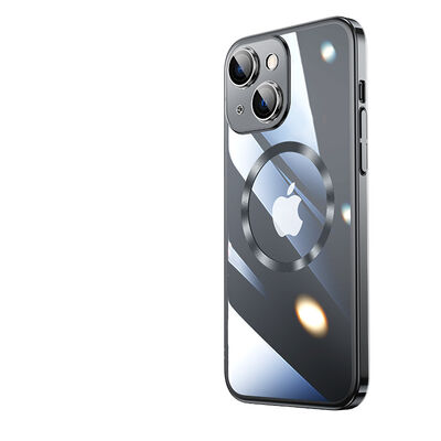 Apple iPhone 14 Kılıf Wireless Şarj Özellikli Sert PC Zore Riksos Magsafe Kapak - 5