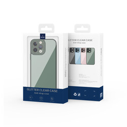 Apple iPhone 14 Kılıf ​​​​​Wiwu GCC-105 Lens Korumalı Renkli Kenar Arkası Şeffaf Multicolor Kapak - 2