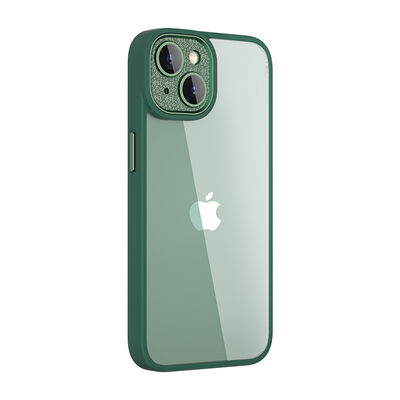 Apple iPhone 14 Kılıf ​​​​​Wiwu GCC-105 Lens Korumalı Renkli Kenar Arkası Şeffaf Multicolor Kapak - 11