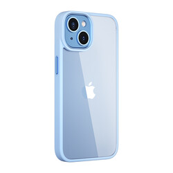 Apple iPhone 14 Kılıf Wiwu VCC-104 Lens Korumalı Renkli Kenar Arkası Şeffaf Vivid Clear Kapak - 2