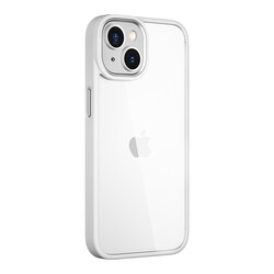 Apple iPhone 14 Kılıf Wiwu VCC-104 Lens Korumalı Renkli Kenar Arkası Şeffaf Vivid Clear Kapak - 4