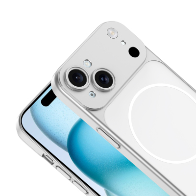 Apple iPhone 14 Kılıf Zore M-Safe Şarj Özellikli Kamera Korumalı Spark Kapak - 9