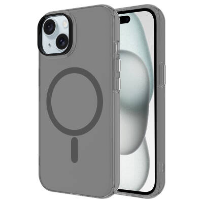 Apple iPhone 14 Kılıf Zore Magsafe Şarj Özellikli Buzlu Transparan C-Pro Sert Kapak - 4